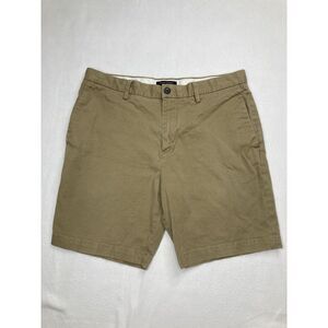 Banana Republic Tan Chino Flat Front Canvas Aiden Short Mens 33